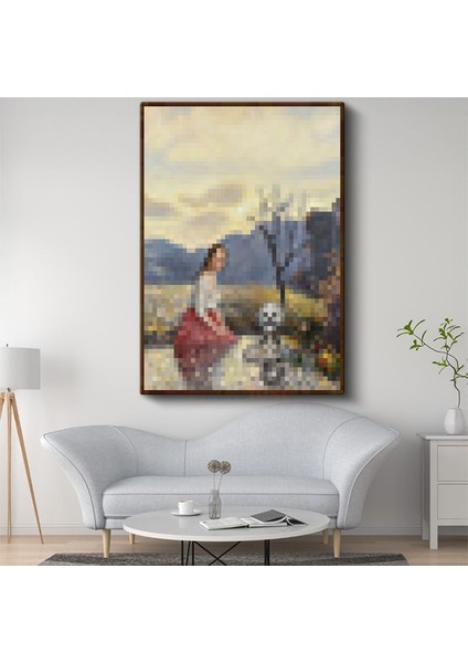 Minecraft - Pond Piksel Kanvas Tablo