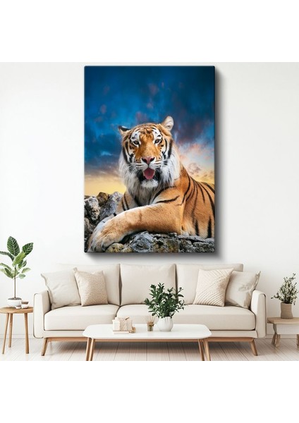 Bengal Kaplanı - Huzurlu Dinleniş Kanvas Tablo