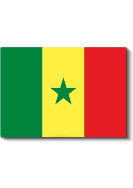 Senegal Bayrağı - Kanvas Tablo fiyatları