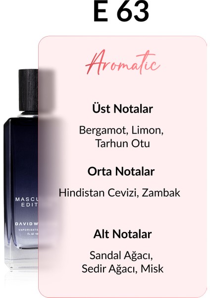 E63 Mamilo 100 ml Erkek Parfüm | Aromatic fiyatları