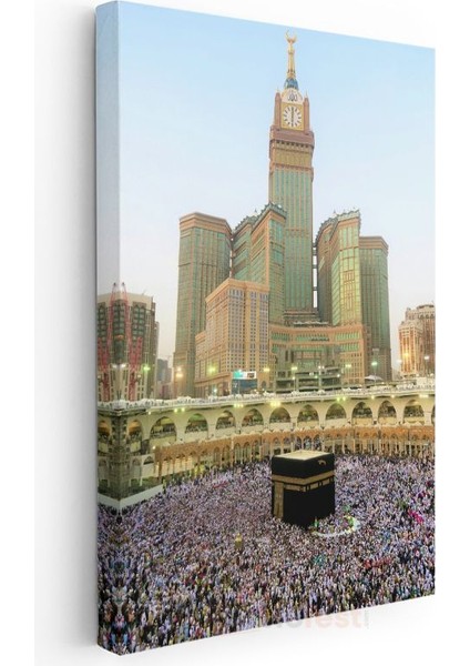 Kabe ve Tavaf - Hac Ibadetinin Kutsallığı Kanvas Tablo modelleri