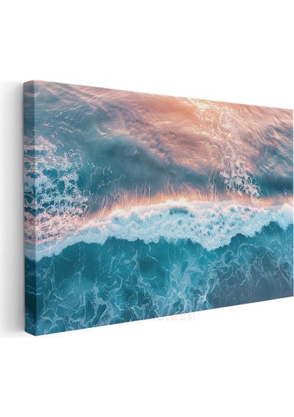 Okyanus Dalgaları - Turkuaz Sulardan Büyüleyici Deniz Manzarası Kanvas Tablo modelleri