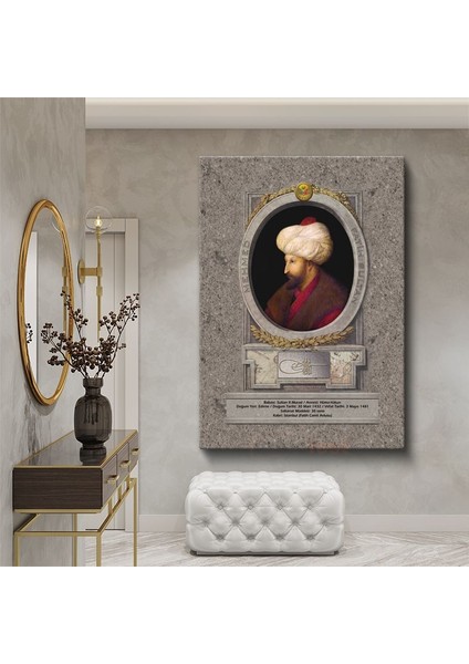 Osmanlı Padişahları - Sultan Iı. Murad Osmanlı'nın Güçlü Hükümdarı Kanvas Tablo