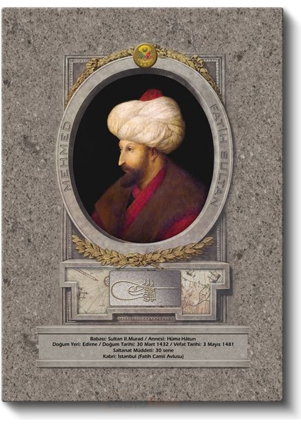 Osmanlı Padişahları - Sultan Iı. Murad Osmanlı'nın Güçlü Hükümdarı Kanvas Tablo fiyatları