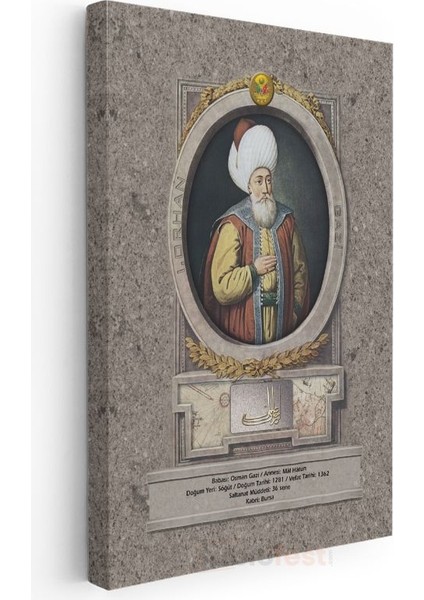 Osmanlı Padişahları - Osman Gazi Osmanlı Imparatorluğu'nun Kurucusu Kanvas Tablo modelleri