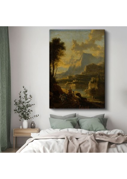 Claude Lorrain - Altın Işıklı Vadi Kanvas Tablo