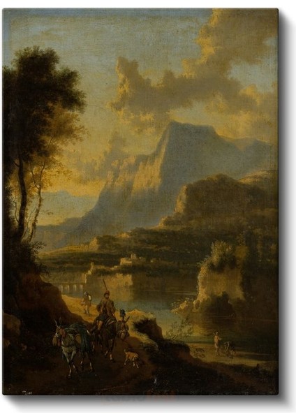 Claude Lorrain - Altın Işıklı Vadi Kanvas Tablo fiyatları
