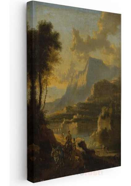 Claude Lorrain - Altın Işıklı Vadi Kanvas Tablo modelleri