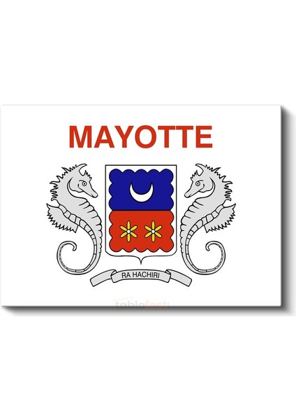 Mayotte Bayrağı - Kanvas Tablo fiyatları