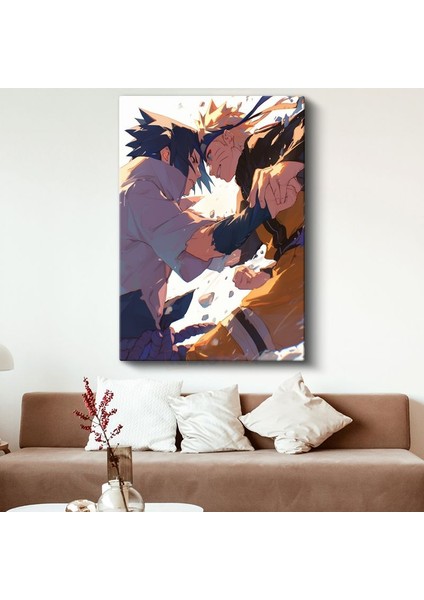Naruto ve Sasuke - Efsane Karşılaşma Anime Kanvas Tablo