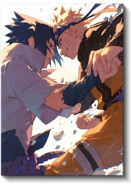 Naruto ve Sasuke - Efsane Karşılaşma Anime Kanvas Tablo fiyatları