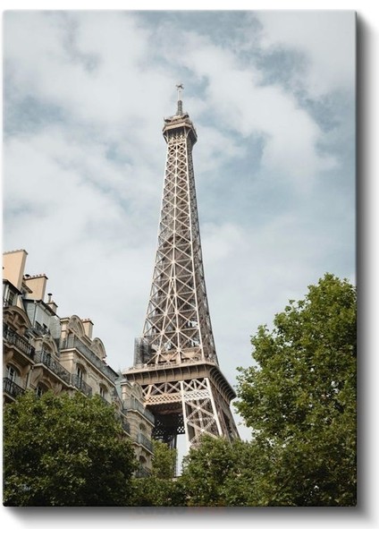 Eyfel Kulesi - Paris Sokakları Kanvas Tablo fiyatları