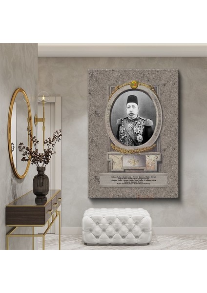 Osmanlı Padişahları - Sultan Abdülmecid Portresi Kanvas Tablo