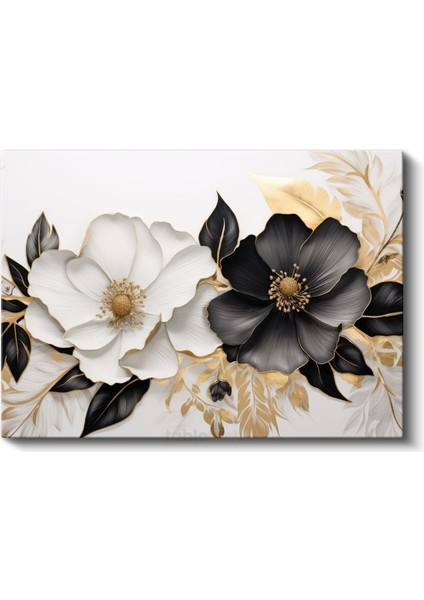 Çiçek Ağacı - Tekstürlü Pembe Beyaz Çiçekli Dal Kanvas Tablo fiyatları