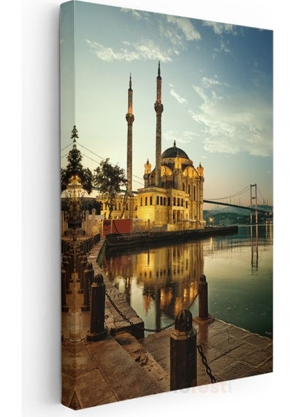 Ortaköy Camii - Boğaz Kıyısında Kanvas Tablo modelleri