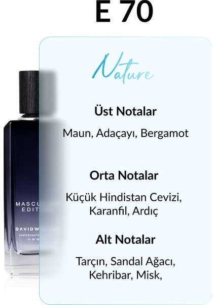 E70 Royamania 100 ml Erkek Parfüm | Nature fiyatları