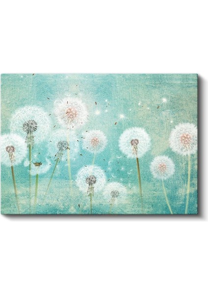 Pembe Şakayıklar - Koyu Fonda Vintage Çiçek Buketi Kanvas Tablo fiyatları