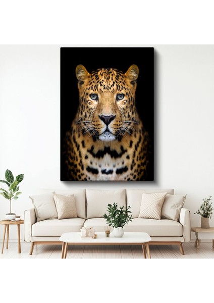 Leopar Portresi - Derin Bakışlı Yırtıcı Kanvas Tablo