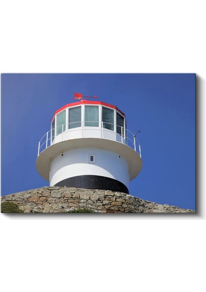 Deniz Feneri - Mavi Gökyüzü Altında Kanvas Tablo fiyatları