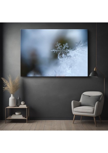 Kar Tanesi - Kristal Zarafet Kanvas Tablo