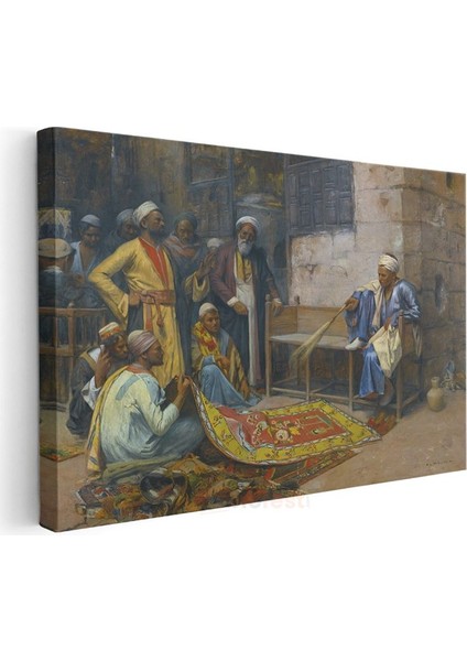 Osman Hamdi Bey - Halı Tüccarları Kanvas Tablo modelleri