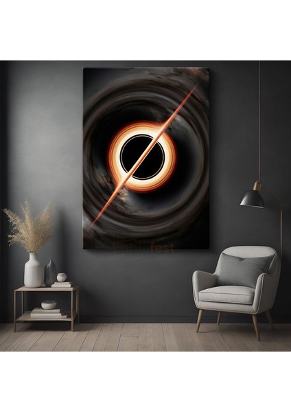 Kara Delik - Kozmik Sonsuzluğun Görkemli Portresi Kanvas Tablo