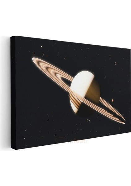 Satürn'ün Halkaları - Uzayın Derinliklerinden Göz Alıcı Gezegen Kanvas Tablo modelleri
