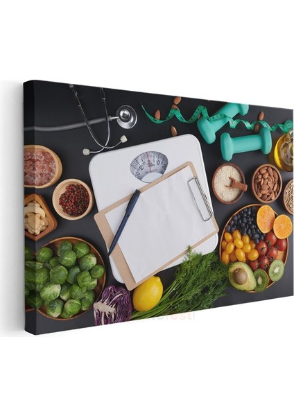 Diyetisyen - Sağlıklı Beslenme Planlaması Kanvas Tablo modelleri