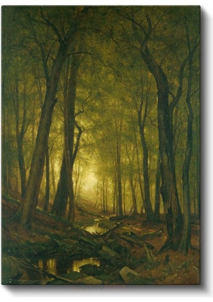 Albert Bierstadt - Orman Işığı Kanvas Tablo fiyatları