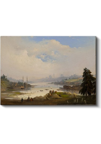 Felix Ziem - Istanbul Boğazı Manzarası Kanvas Tablo fiyatları