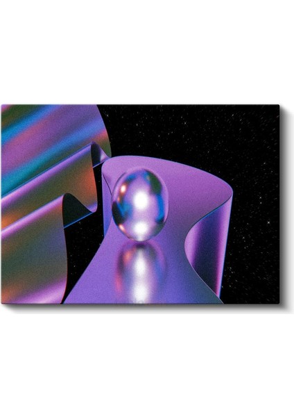Kozmik Yansıma - Futuristik Küre Tasarımı Kanvas Tablo fiyatları