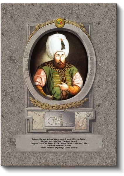 Osmanlı Padişahları - Kanuni Sultan Süleyman Portresi Kanvas Tablo fiyatları