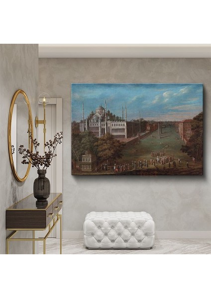Süleymaniye Camii - Tarihi At Meydanı Manzarası Kanvas Tablo