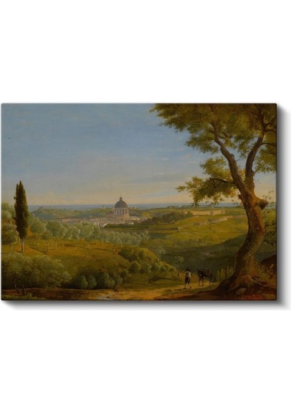 Claude Lorrain - Roma Kırsalı Manzarası Kanvas Tablo fiyatları