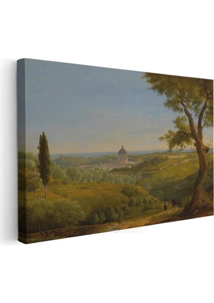 Claude Lorrain - Roma Kırsalı Manzarası Kanvas Tablo modelleri