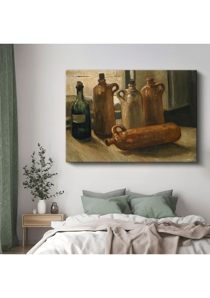 Vincent Van Gogh - Şişeler ve Testiler Kanvas Tablo