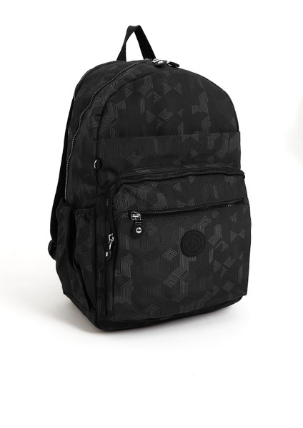 3062 Unisex Suya Dayanıklı Krinkıl Kumaş Çok Gözlü Orta Boy Laptop Okul ve Sırt Çantası fırsatları