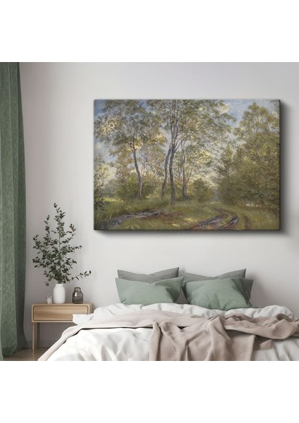 Alfred Sisley - Ağaçlık Patika Kanvas Tablo