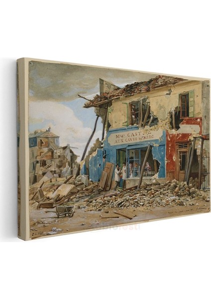 Pierre-Auguste Gendron - Savaş Sonrası Paris Kanvas Tablo modelleri