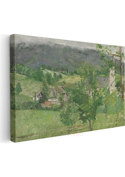 Julian Walbridge Rix - Yeşil Vadi Manzarası Kanvas Tablo modelleri