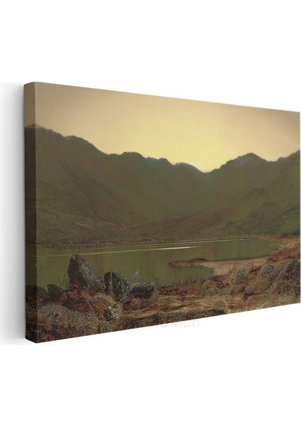 John Constable - Dağlar Arasında Göl Manzarası Kanvas Tablo modelleri
