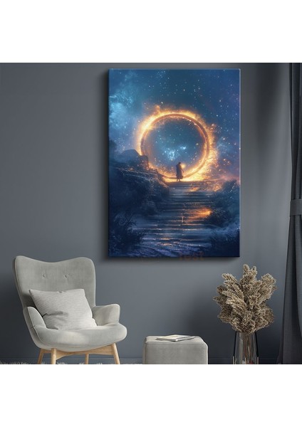 Ateş Portalı - Aydınlığa Giden Yol Kanvas Tablo