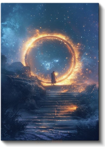 Ateş Portalı - Aydınlığa Giden Yol Kanvas Tablo fiyatları