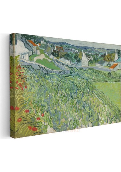 Vincent Van Gogh - Auvers'deki Evler Kanvas Tablo modelleri
