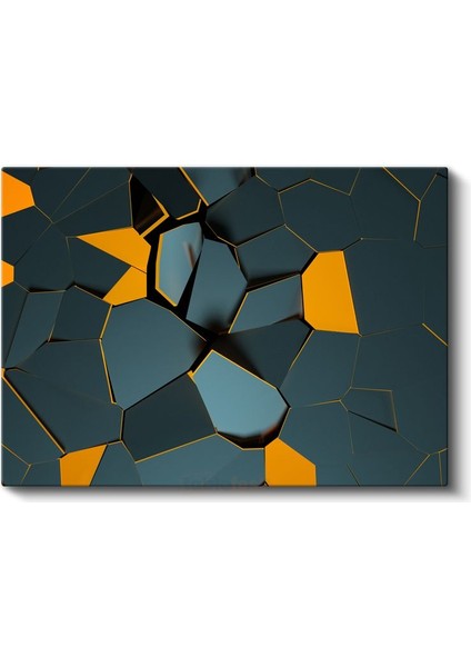 Modern Mozaik - Üç Boyutlu Geometrik Formlar Kanvas Tablo fiyatları