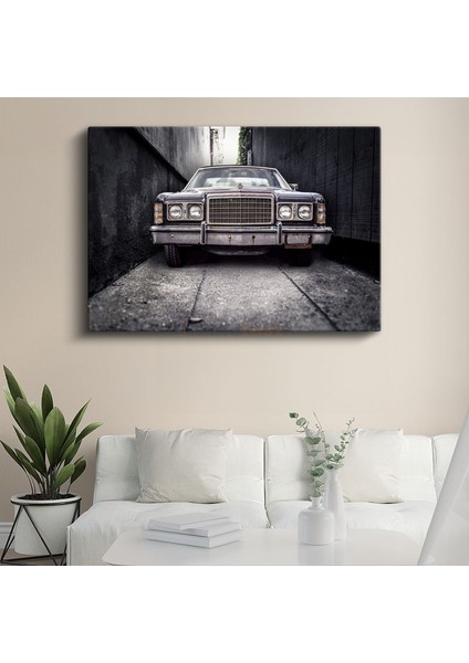Ford Ltd - Dar Sokakta Klasik Amerikan Sedan Kanvas Tablo