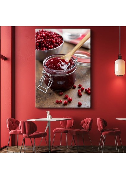 Kızılcık Reçeli - El Yapımı Geleneksel Lezzet Kanvas Tablo