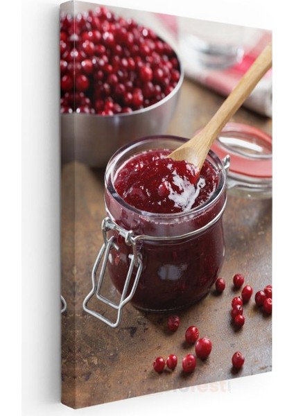 Kızılcık Reçeli - El Yapımı Geleneksel Lezzet Kanvas Tablo modelleri