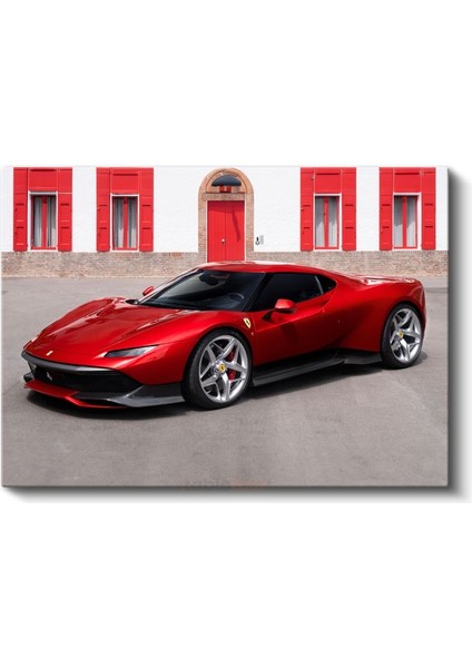 Ferrari SP90 Stradale - Italyan Süper Otomobil Kanvas Tablo fiyatları