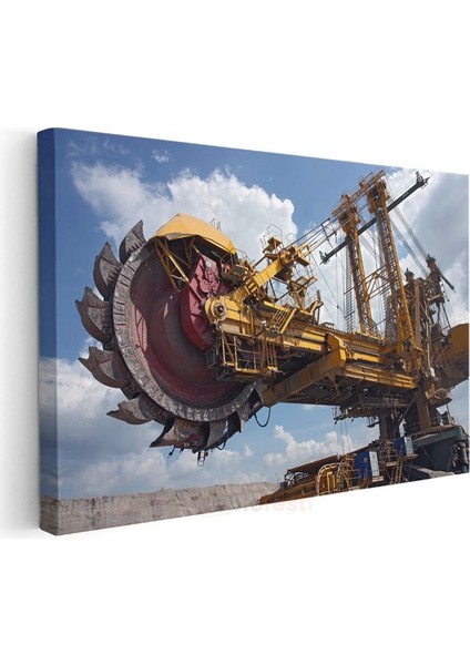 Bucket Wheel Excavator - Devasa Maden Makinesi Kanvas Tablo modelleri